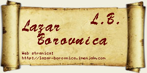 Lazar Borovnica vizit kartica